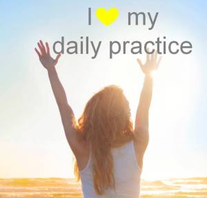 I heart my daily practice sun